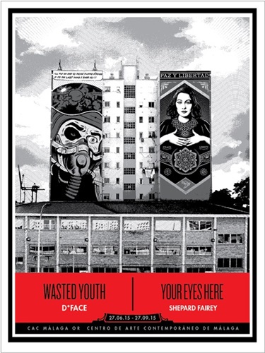 Wasted Youth / Your Eyes Here (CAC Malaga Edition) by D*Face
